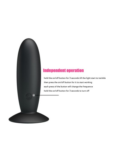 Pretty Love Plug Anal Vibrador Color Negro