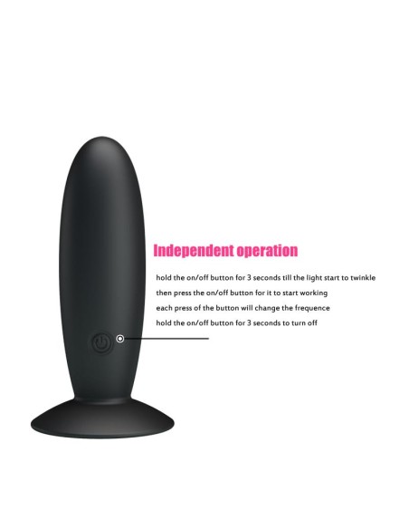 Pretty Love Plug Anal Vibrador Color Negro