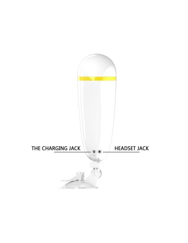 Masturbador Sally Blanco y Dorado Vagina