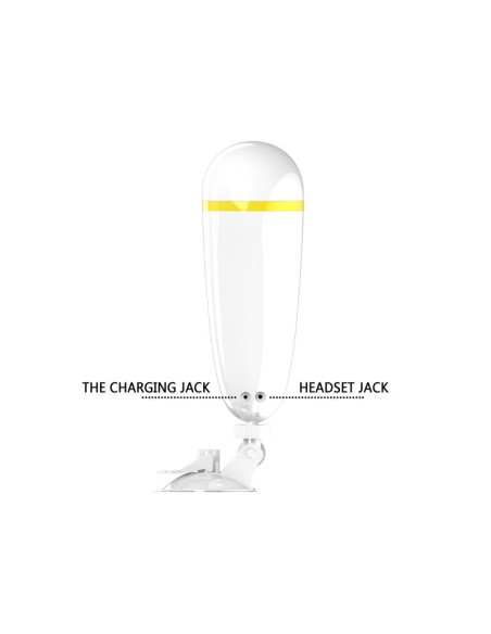 Masturbador Sally Blanco y Dorado Vagina