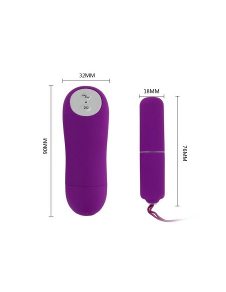 Bala Vibradora Magic X20 Purpura Bala Vibradora Magic X20 Purpura