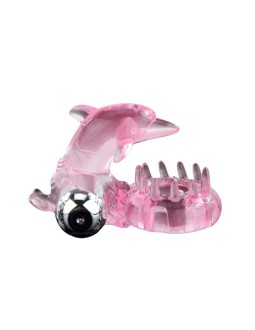 Anillo Vibrador Love Dolphig Ring Rosa 2