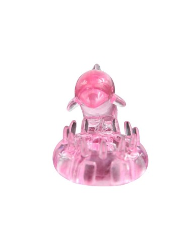 Anillo Vibrador Love Dolphig Ring Rosa