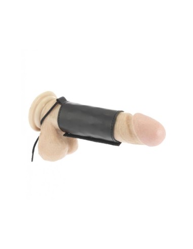 Tubo de Cuero para el Pene Ajustable