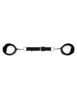 Rimba Bondage Play Esposas para Tobillos Con Correa Elastica Color Purpura 2