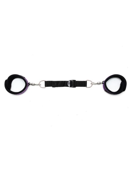 Rimba Bondage Play Esposas para Tobillos Con Correa Elastica Color Purpura Rimba Bondage Play Esposas para Tobillos Con Correa Elastica Color Purpura