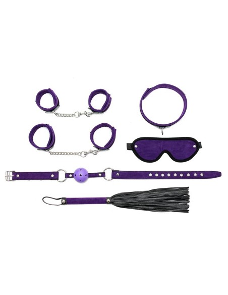 Rimba Bondage Play Set de Bondage 6 Piezas Color Purpura Rimba Bondage Play Set de Bondage 6 Piezas Color Purpura