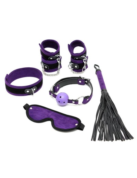 Rimba Bondage Play Set de Bondage 6 Piezas Color Purpura Rimba Bondage Play Set de Bondage 6 Piezas Color Purpura