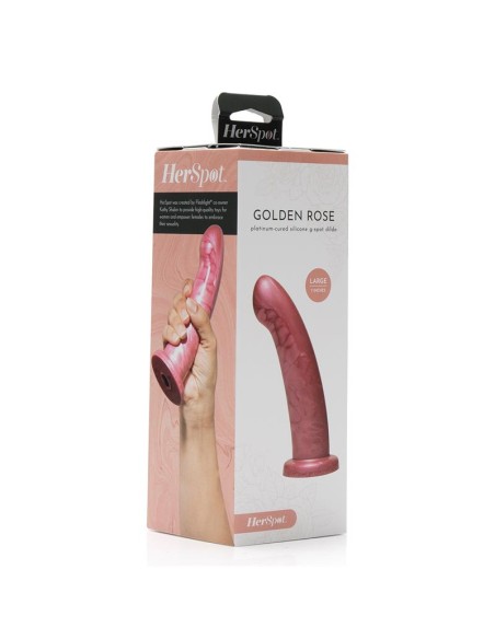 Herspot Dildo Golden Rose Talla Grande Herspot Dildo Golden Rose Talla Grande