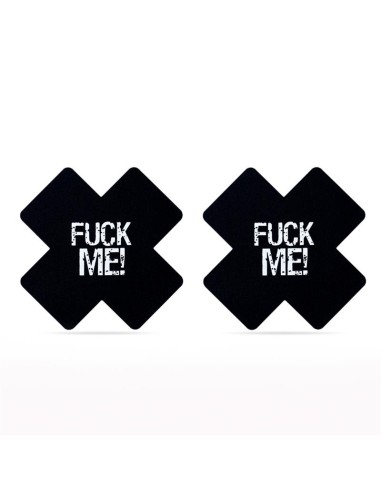 Pack Pezoneras Cruz Negro y Rosa FUCK ME