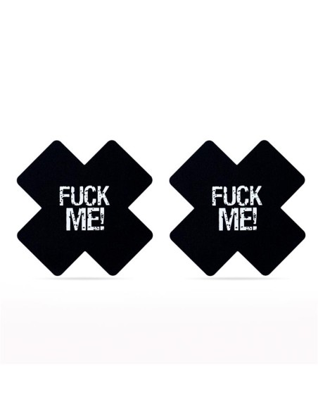 Pack Pezoneras Cruz Negro y Rosa FUCK ME