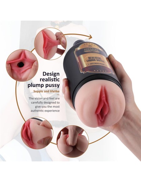 Masturbador Masculino Vagina Botella de Licor Masturbador Masculino Vagina Botella de Licor