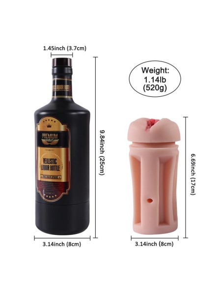 Masturbador Masculino Vagina Botella de Licor Masturbador Masculino Vagina Botella de Licor