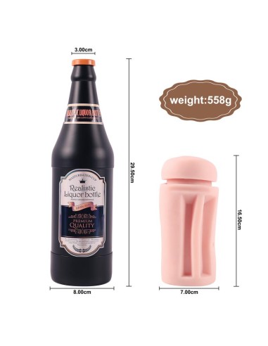 Masturbador Masculino Vagina Sonya Botella Cerveza