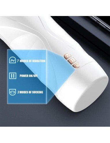 Riley Masturbador Masculino Automatico Vibracion y Succion