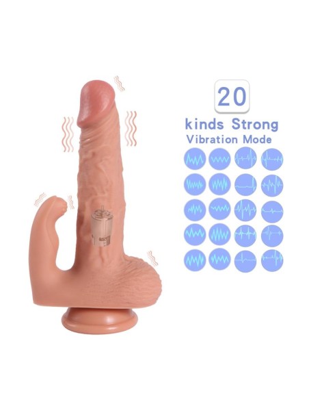 Haydon Dildo con 20 Modos de Vibracion y Estimulador de Clitoris Haydon Dildo con 20 Modos de Vibracion y Estimulador de Clitoris