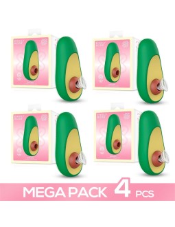 Pack de 4 Avocado Estimulador de Clitoris con Succion