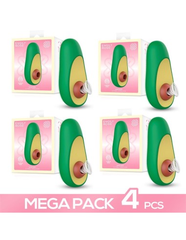 Pack de 4 Avocado Estimulador de Clitoris con Succion