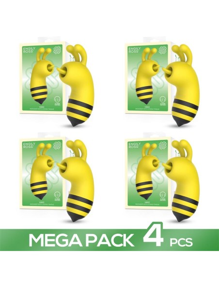Pack de 4 Vibee Masajeador con Lengua Licking