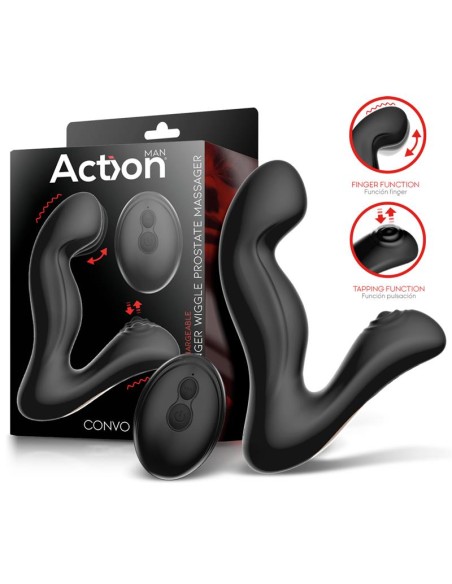 Convo Prostate Stimulator with Tapping and Finger Wiggle Function Convo Prostate Stimulator with Tapping and Finger Wiggle Function
