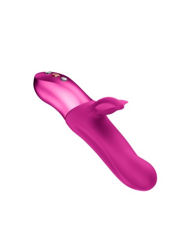 Bi Stronic Fusion Vibrador con Thrusting y Pulsacion Magenta