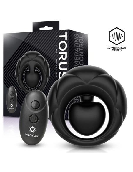 Torus Anillo Vibrador con Bola Clitoriana con Control Remoto USB