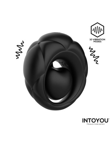 Torus Anillo Vibrador con Bola Clitoriana con Control Remoto USB