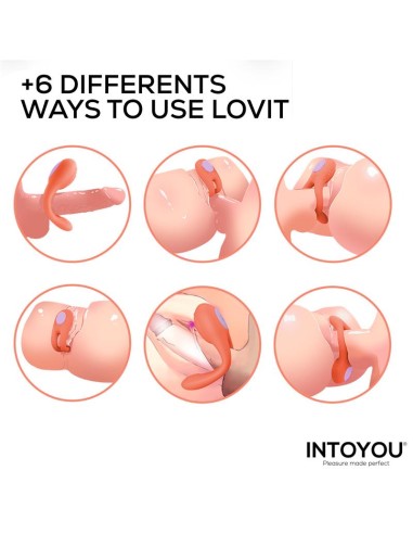 Lovit Vibrador de Pareja Flexible con Control Remote