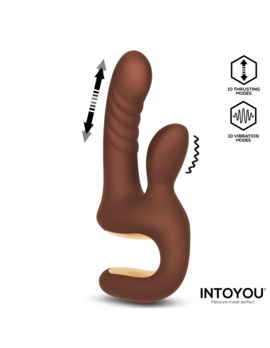 Mocca Vibrador con Thrusting y Mango Ergonomico USB