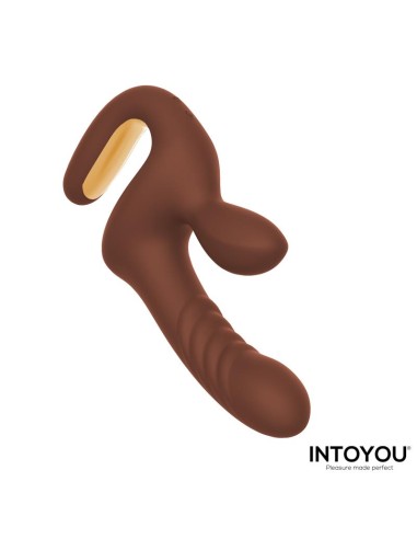 Mocca Vibrador con Thrusting y Mango Ergonomico USB