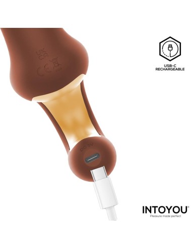 Mocca Vibrador con Thrusting y Mango Ergonomico USB