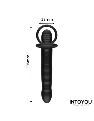 Magnor Dildo con Anillo Doble y Estimulador de Testiculos