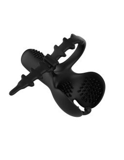 Anillo Vibrador para Pene y Testiculos Ajustable