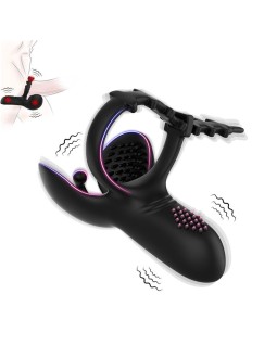 Anillo Vibrador para Pene y Testiculos Ajustable 2