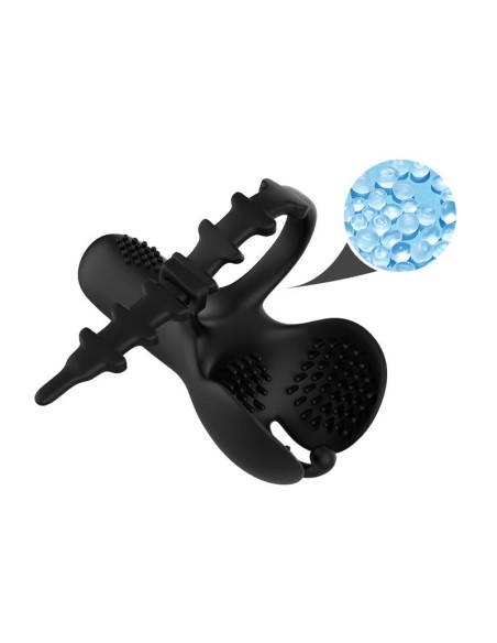 Anillo Vibrador para Pene y Testiculos Ajustable