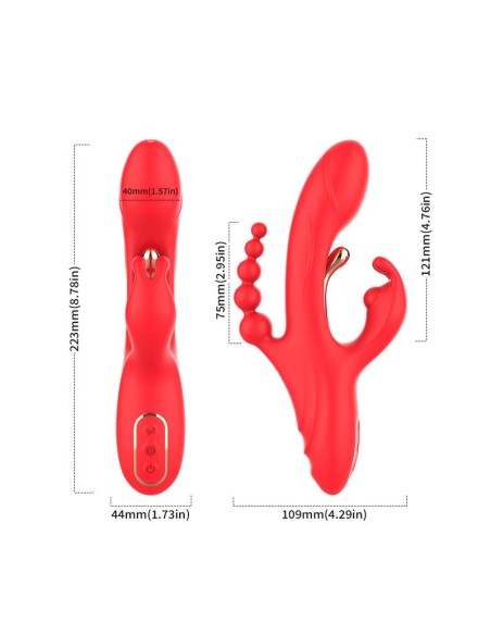 Vibrador Tickler con Cadena Anal