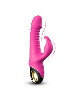 Vibrador con Thrusting y Oscilacion 360º Rosa