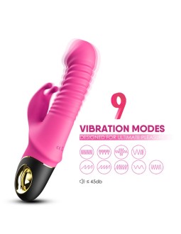 Vibrador con Thrusting y Oscilacion 360º Rosa 2