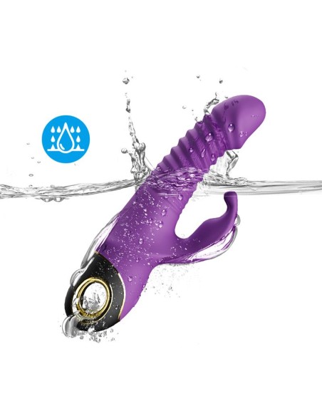 Vibrador con Thrusting y Oscilacion 360º Purpura