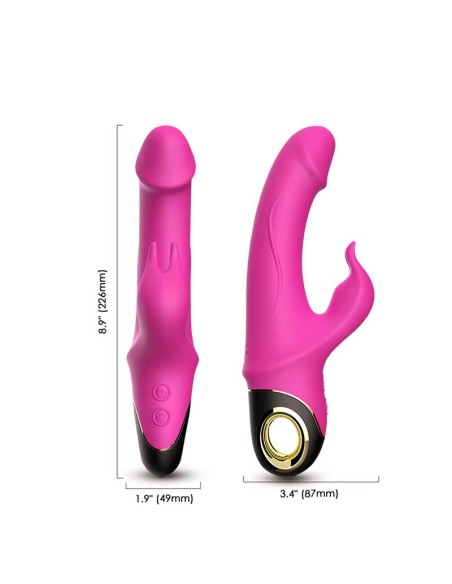 Vibrador con Rotacion 360º Rosa