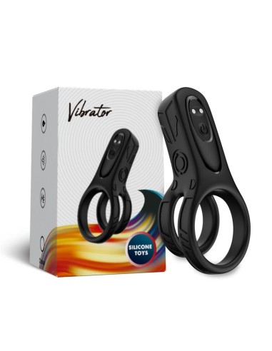 Mecha style Anillo Doble para el Pene con Vibracion