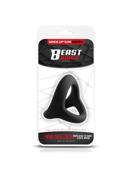 Anillo Triple Silicona Solida 40 35 32mm Talla S