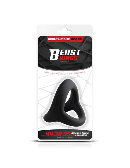 Anillo Triple Silicona Solida 44 38 35mm Talla M