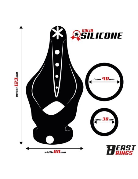 Anillo Doble Silicona Solida 37 45 mm