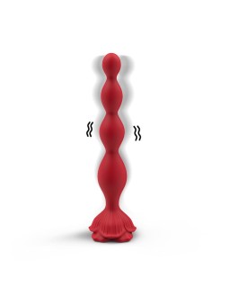Cadena Anal con Vibracion Base de Rosa 2