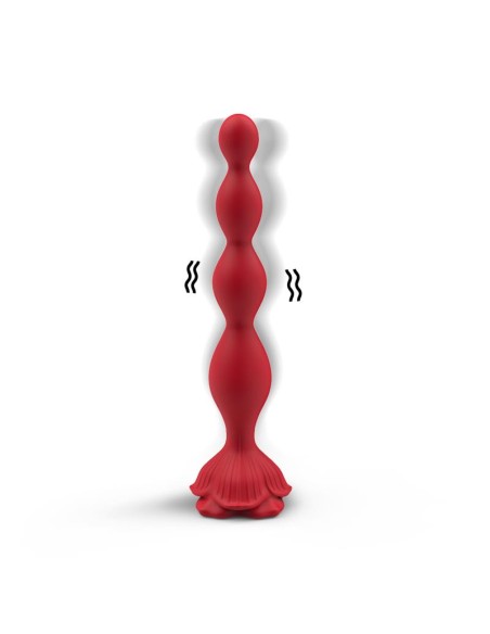 Cadena Anal con Vibracion Base de Rosa