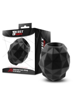 Anillo y Masturbador 2 en 1 Silicona Liquida 25 mm