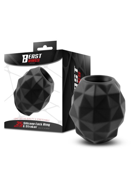 Anillo y Masturbador 2 en 1 Silicona Liquida 25 mm