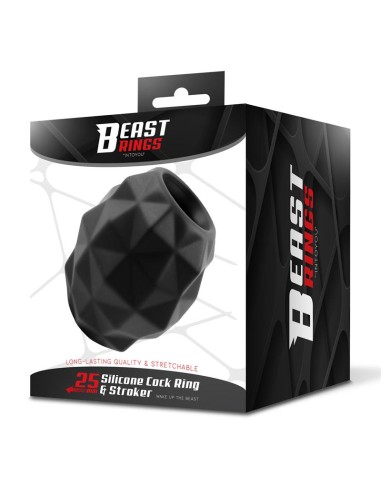 Anillo y Masturbador 2 en 1 Silicona Liquida 25 mm