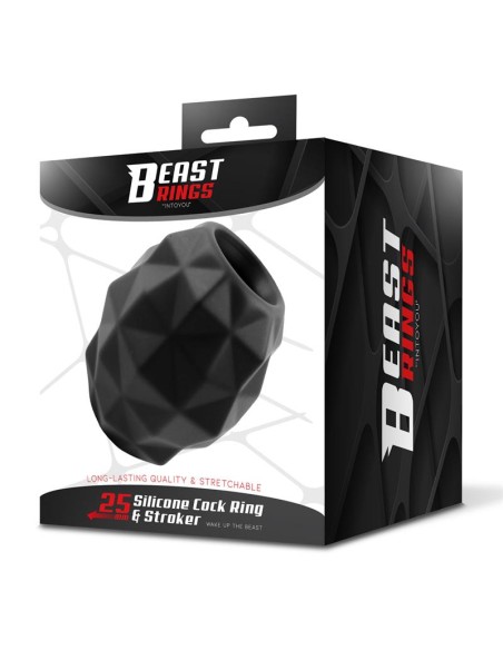 Anillo y Masturbador 2 en 1 Silicona Liquida 25 mm